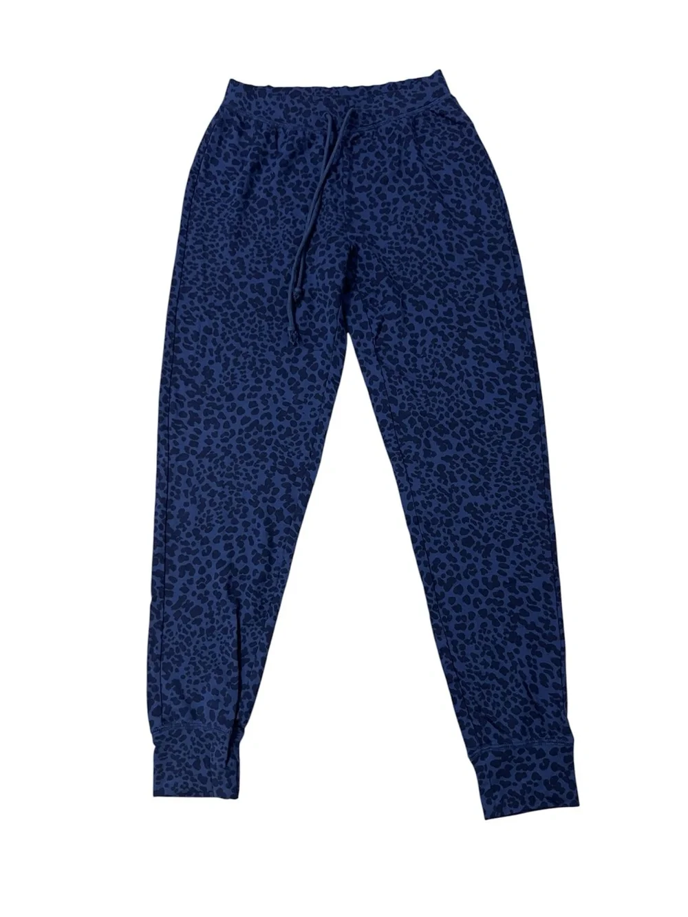 NWT Love by Gap Lounge Pajama Pant Jogger Bottoms in Blue Leopard Print